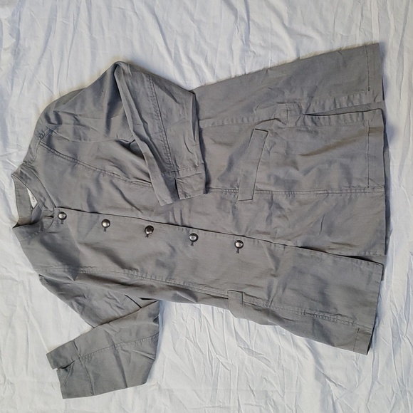 MUST GO Vintage Mid Coldwater Creek Large Gray Button Jacket Ren Faire Cosplay - Picture 2 of 5